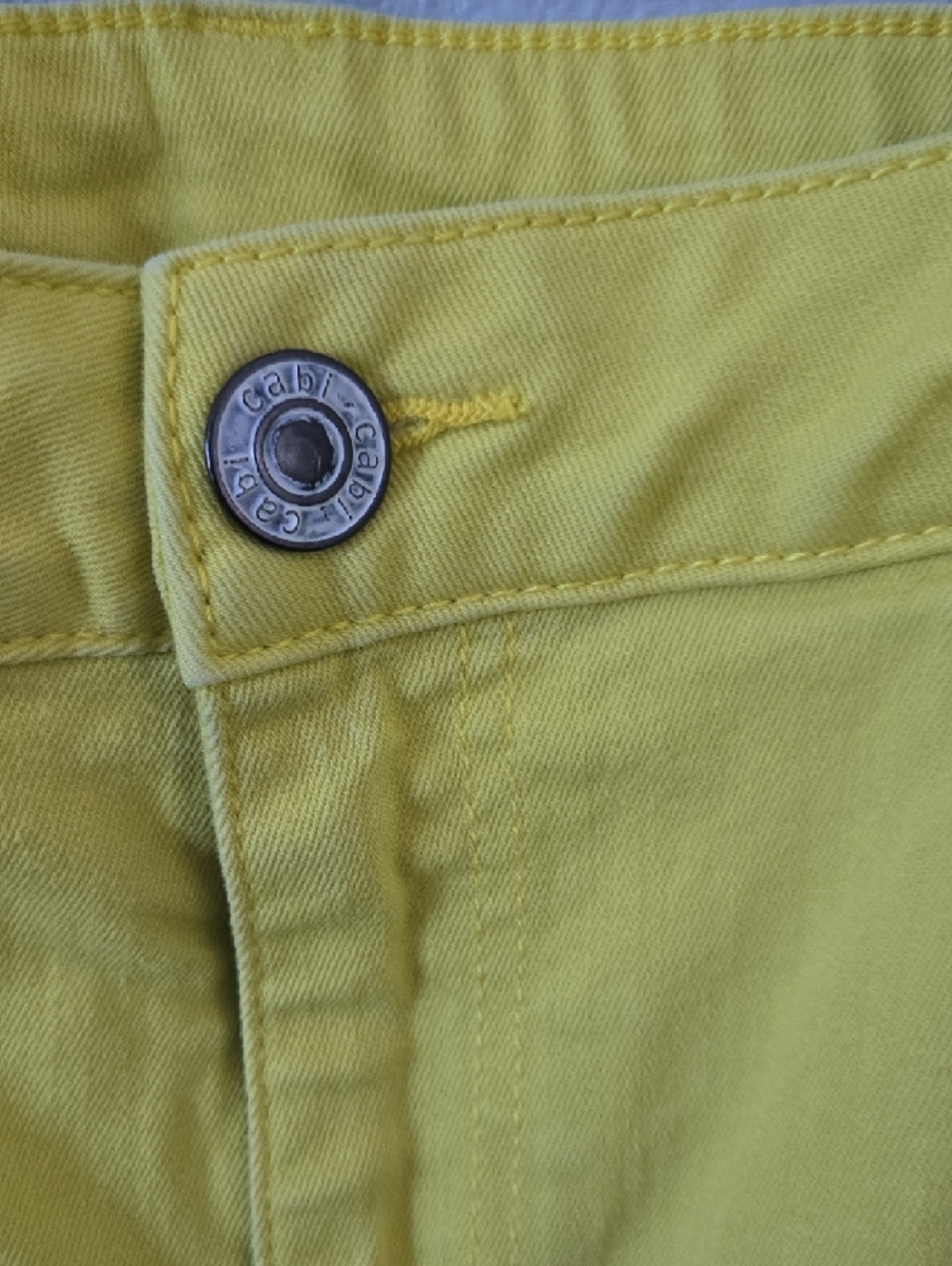 CAbi Sunshine Yellow Straight Leg Jeans - Picture 5 of 11
